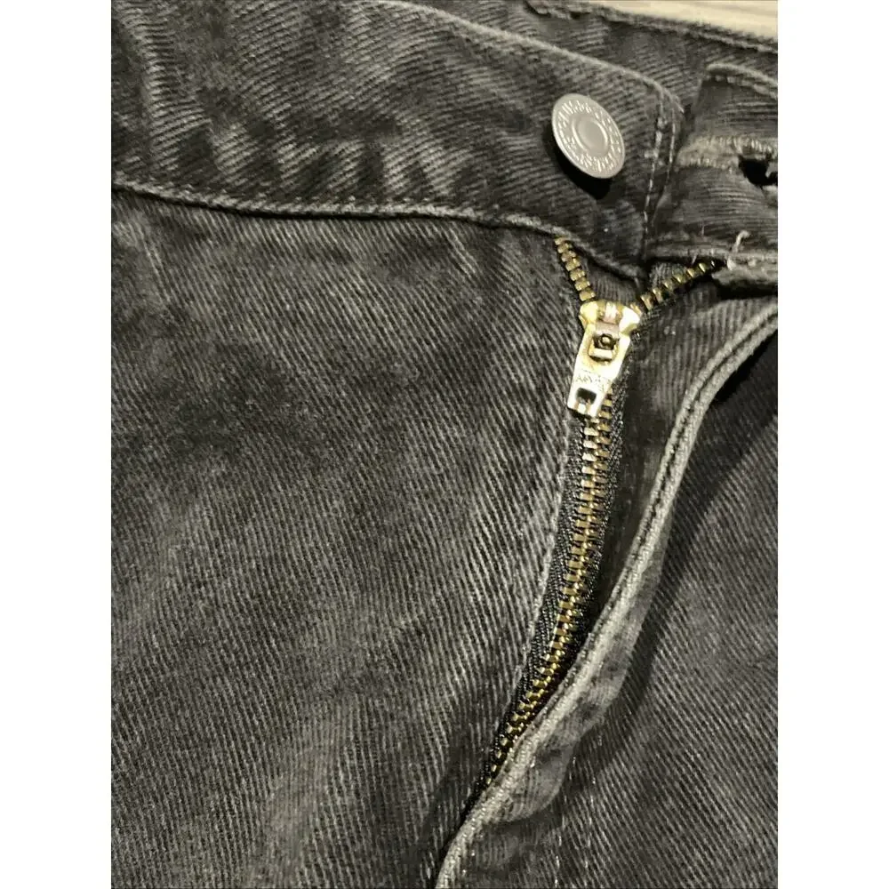 VTG Levis 505 Jeans Mens 40x30 Black Orange Tab Regular Fit Straight Leg 80s-90s